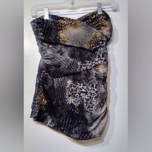 Strapless Animal Print Top  by Studio Y Size M